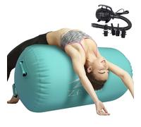 Inflatable Air Roll, Gymnastics Air Roller Tumbling Mats with Electric Pump, Air Roller, Barrel Air Rollers, Training Mat, Airspot Gymnastics Mat for Training, Fitness, Yoga, Home, Gym