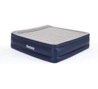 Inflatable Airbed Mattress, Bestway Tritech With Built-In Pump, King, Blue