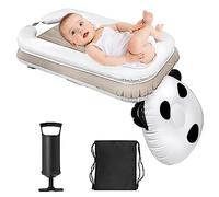 Inflatable Airplane Baby Travel Bed Inflatable Airplane Bed for Kids, Baby Travel Airplane Bed, Kids Airplane Bed, Hand Pump, Seat Belt and Carry Bag Included(Size:A)