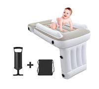 Inflatable Airplane Car Bed for Toddler, Baby Travel Plane Bed with Hand Pump,Kids Bed Fits Most Airplane Seats, Car Seat for Convenient Toddler Travel, Safe to Use Child Sleeper Bed(Size:B)