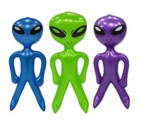 Inflatable Alien, 3 Piece Blow Up Alien Set, Alien Inflatable Balloons for Halloween, Christmas, Birthday, Themed Party Decorations