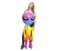 Inflatable Alien, Alien Inflatable, 90cm Blow Up Alien for Halloween Parties, Birthday Decorations, Space-Themed Events, Photo Props, Alien Costume, Party Favors