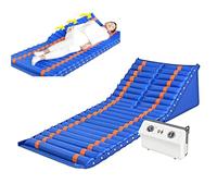 Inflatable Alternating Pressure Mattress for Bedridden Patients - Anti-Bedsore Air Mattress with Adjustable Lift & Dual Flip Design for Elderly Care