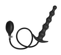 Inflatable Anal Plug with Expanding Bead Design, XXL Pressure Play Dilator for Advanced Exploration, BDSM Fetish Inflatable Toy for Men and Adventurous Couples