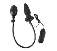 Inflatable And Vibrating Silicone Butt Plug