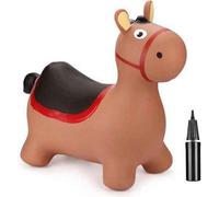 Inflatable Animal Space Hopper Ride On Toy With Pump Brown Donkey