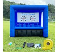 Inflatable Archery Range Floating Ball Shooting Archery Target Interactive Sport Games with 1 Longbow + 6 EVA Arrows+8 Hover Balls, Air Blower, for Indoors and Outdoors use