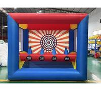 Inflatable Archery Target Set with 2 Bows & 6 Arrows - Pop Balloon Target Practice Game for Team Building, Camping, Carnival, Backyard Parties, Includes 8 Bubble Balls & Blower, 210D Oxford Fabric