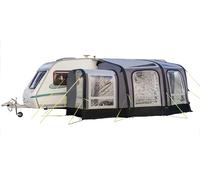 Inflatable Awning for Caravans 3 Metres & Wider - View 300 - Zip-On Porch Extension Included - 5 Doors & 6 Windows - Lifetime Warranty - OLPRO