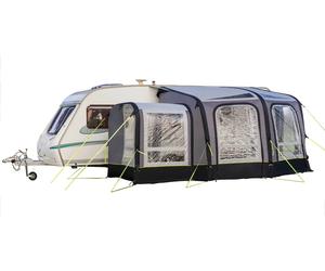 Inflatable Awning for Caravans 3 Metres & Wider - View 300 - Zip-On Porch Extension Included - 5 Doors & 6 Windows - Lifetime Warranty - OLPRO
