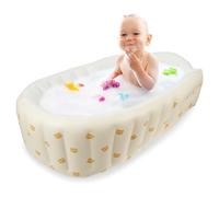 Inflatable Baby Bathtub,Collapsible Baby Tub for Newborns and Baby,Portable Baby Travel Bath with Built-in Air Pump,Non-Slip Swimming Pool for Toddlers(Tiger Head)