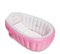 Inflatable Baby Bathtub,OIF Portable Kid Infant Toddler Thick Soft Cushion Air Swimming Pool Central Seat
