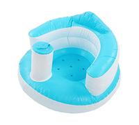 Inflatable Baby Chair Learning Seat Comfortable Training Sofa for Infants Bathing and Playing PVC Material Blue 50x50x35cm