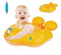 Inflatable Baby Float 3-6-12-18-36 Months, Baby Swimming Float Ring for 1 2 3 year old, Inflatable Swim Ring for Toddlers Boy Kids 0-6-12-18-36 Months, Soft Padded Design, Bath & Pool Accessories