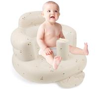 Inflatable Baby Seat,100% PVC Baby Inflatable Chair for Babies 6-36 Months and Up Summer Seat,Built in Air Pump Fulls in 5 Minutes for Family Outings,Picnics, Parties(Cherries)