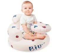 Inflatable Baby Seat for Babies 3 Months and Up, Breathable Inflatable Baby Chair Portable Blow Up Baby Chair with Built in Air Pump, Summer Infant Floor Seat for Home or Travel (Style A)