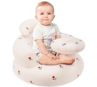 Inflatable Baby Seat for Babies 3 Months and Up, Breathable Inflatable Baby Chair Portable Blow Up Baby Chair with Built in Air Pump, Summer Infant Floor Seat for Home or Travel (Style C)