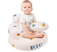 Inflatable Baby Seat for Babies 3 Months and Up, Breathable Inflatable Baby Chair Portable Blow Up Baby Chair with Built in Air Pump, Summer Infant Floor Seat for Home or Travel (Style B)