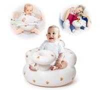 Inflatable Baby Seat for Babies 3 Months and Up - Portable Baby Floor Seats with Built-in Air Pump, Safe Sitting Up Support for Learning, Play, Feeding - Lightweight & Travel-Friendly Infant Seat