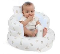 Inflatable Baby Seat for Babies 3 Months & Up, Baby Floor Seats for Sitting Up, Baby Seats for Infants, Blow Up Baby Chair with Built in Air Pump - Bear