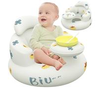 Inflatable Baby Seat for Baby 3-36 Months, Waterproof Inflatable Baby Chair with Tray, Blow up Baby Chair with Air Pumps, Baby Sitting Support for Sitting Up, Baby Sit Me Up