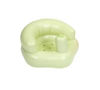 Inflatable Baby Seat, Inflatable Baby Chair for Babies 3 Months and Up, Summer Blow Up Chair with Built in Air, Infant Floor Seats for Learning to Sit, Palying, Camping, Bear Head (Green, One Size)
