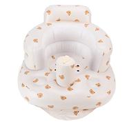 Inflatable Baby Sofa, 57x48x35cm PVC Multifunctional Baby Inflatable Sofa with Deflation Tube, for Going Out, Bathroom, Traveling(Bear Head Pattern)