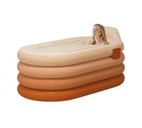 Inflatable Bath and Shower Tool with Foot Pump, Self-Inflating for Adults | For Spa Relaxation Home Recovery Hotel Apartment Sports