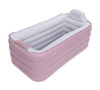 Inflatable Bath Tub, 160 * 94 * 64cm Portable Blow Up Bathtub with Zipper Cover and 50W Electric air Pump