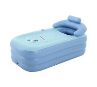 Inflatable Bath Tub Adult,PVC Portable Adult Bathtub Foldable Warm Bathtub Blow up Travel Bath with Anti-Slip Surface,Suitable for Family Bathrooms or Spas,150x80x75CM