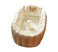 Inflatable Bath Tub - Foldable Travel Bathtub, Non Slip Shower Basin, Portable Mini Air Pool, Comfortable Saddle Horn Support | Long Lasting Creatives Modern Design Bath Tub for Boys Girls