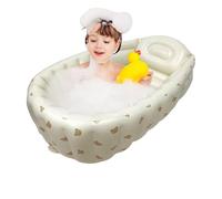Inflatable Bathing Tub for,Blow up Portable Bathing Tub | Mini Air Swimming Pool, Back Support, Foldable Shower Basin, Spa for Girls & Boys Aged 0-3