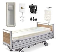 Inflatable Bathtub Kit for Disabled, Elderly & Bedridden - Medical Bedside Shower System with Water Bag & Air Pump - Portable Body Washing Basin Aid