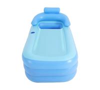 Inflatable Bathtub Portable Foldable for Adults Kids Freestanding PVC with | Ergonomic Support - Thickened Bubble Bottom