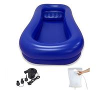 Inflatable Bathtub Shower System - Medical PVC Bedside Kit for Elderly, Disabled, and Pregnant Women - Comfortable and Convenient Bed Bath Solution