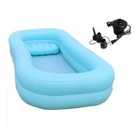 Inflatable Bathtub Shower System - Medical PVC Bedside Kit for Elderly, Disabled, and Pregnant Women - Comfortable and Convenient Bed Bath Solution