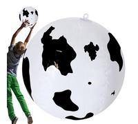 Inflatable Beach Ball - Fun Cow Print Summer Party Favors, Large Inflatable Balls, Durable Floating Toy, Easy Inflate Beach Ball | Outdoor Activity Accessory For Kids Summer Birthday Water