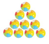 Inflatable Beach Ball Outdoor Water Toys for Kids & Adults Durable PVC Balls for Beach Splash Pool & Summer Vacation Ball Fun (10 PCS)