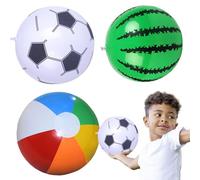 Inflatable Beach Ball | Pool Ball | 12 Inch Inflatable Pool Beach Balls, Playground, Party Decorations Favors Supplies for Summer Parties