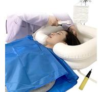 Inflatable Bed Hair Washing Basin - Portable Shampoo Basin Bathing Bed Bound Assistive Aid for Disabled, Elderly, Bedridden Patient, Pregnant (Kit of 6)