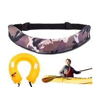Inflatable Belt - Waist Floatation Belt,Adjustable Reflective Tool with Whistle Survival Aid for Men Women, Outdoor Fishing Kayaking, Paddleboarding
