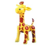 Inflatable Blow-Up Giraffe Toy Party Favour---Yellow with Dark Red Spots