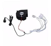 Inflatable Blower, Air Blower for Inflatables, 10.2W 31CFM Air Volume Christmas Inflatable Blower with 2 LED Light Strings, Low Noise Replacement Air Blower Fan for Halloween Xmas Inflatables