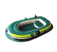 Inflatable Boat Adults - Heavy Duty Pvc Body, High Buoyancy Build | Triple Air Chamber Protection, Puncture Resistant Raft Shell For Lake Cruising Fishing Beach Floating Summer Adventure