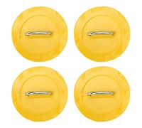 Inflatable Boat D - Ring Pad Patch, 4 Pcs Marine Stainless Steel Fixed Buckle, PVC Kayak D - Ring Patch with Strong Adhesion, Durable Replacement Accessories for Inflatable Boats, (Yellow)