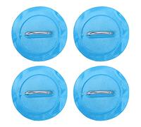Inflatable Boat D - Ring Pad Patch, 4 Pcs PVC Marine Stainless Steel Fixed Buckle, Strong Adhesion Durable Kayak Accessories, for Inflatable Boats Kayaks Rafts Dinghies Canoes (Blue)