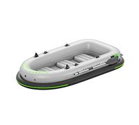 Inflatable Boat for Adults, Heavy Duty Kayak and Canoe for River Fishing, Durable Raft for Lake Use, Blow Up Dinghy with 2 Paddles for Outdoor Adventures