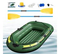 Inflatable Boat for Rafting and Fishing - Inflatable Boats for Adults, Inflatable Kayak with Air Pump and Rope Paddle | Inflatable Kayaks for Adults, Inflatable Boat Series for Fishing, Recreation