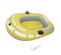 Inflatable Boat Inflatable Boat Set Thickened Rowing Boats for Kids Yellow One Person, Pool