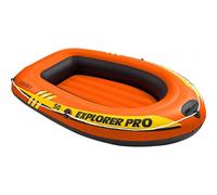 INTEX Bateau Explorer Pro 50 sans Rames, Orange, 137 x 85 x 23 cm